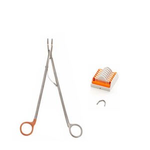 Aplicador abierto, Horizon, largo (naranja) de 8” (20 cm), curvo