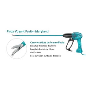 Pinza Voyant Gen2 Maryland Fusion, 23 cm, Mango Sellador y Divisor