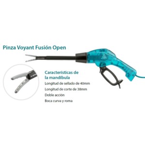 Pinza Voyant Gen2 Open Fusion Device, 20 cm, Mango Sellador y Divisor