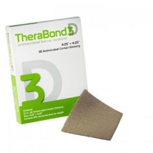 Apósito (contacto) de plata iónica de 40 x 40 cm, Therabond 3D